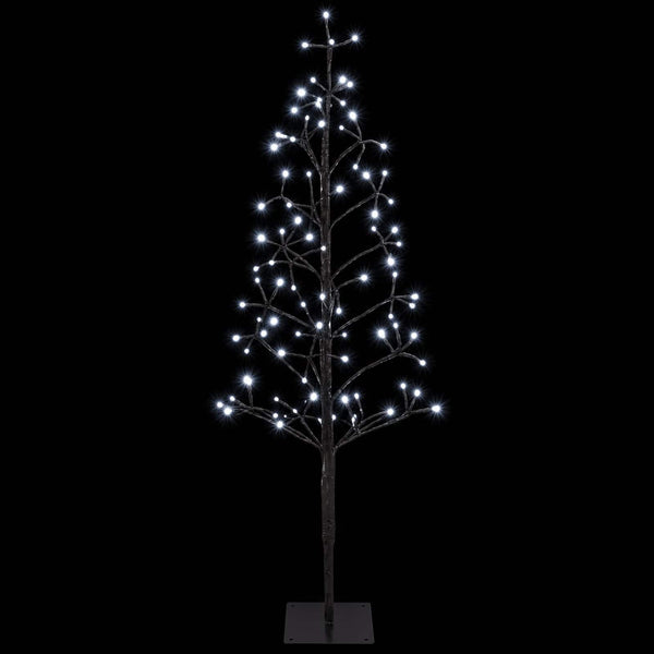 LED-valonauhakuusi Musta 18 x 18 x 120 cm Teräs 140 LEDiä