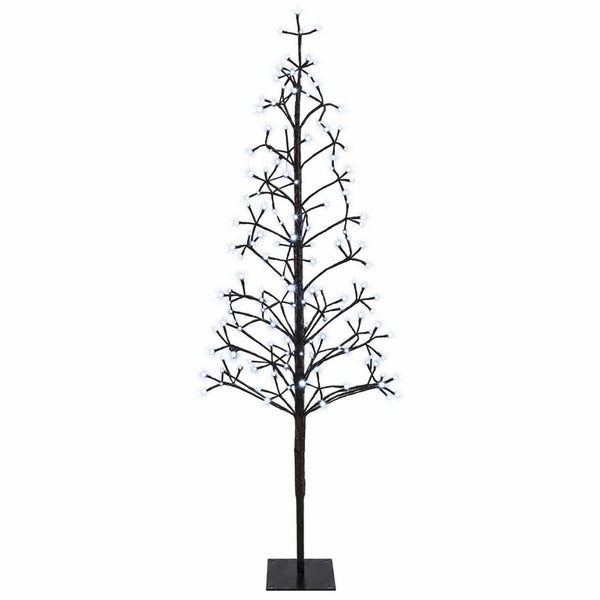 LED-valonauhakuusi Musta 18 x 18 x 150 cm Teräs 164 LEDiä
