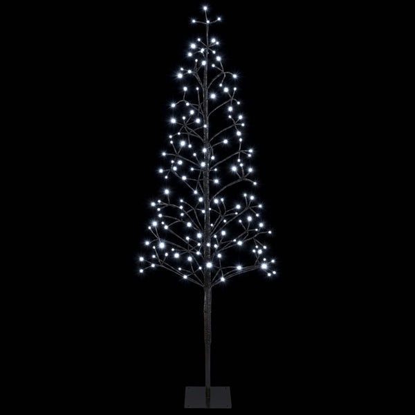 LED-valonauhakuusi Musta 18 x 18 x 150 cm Teräs 164 LEDiä