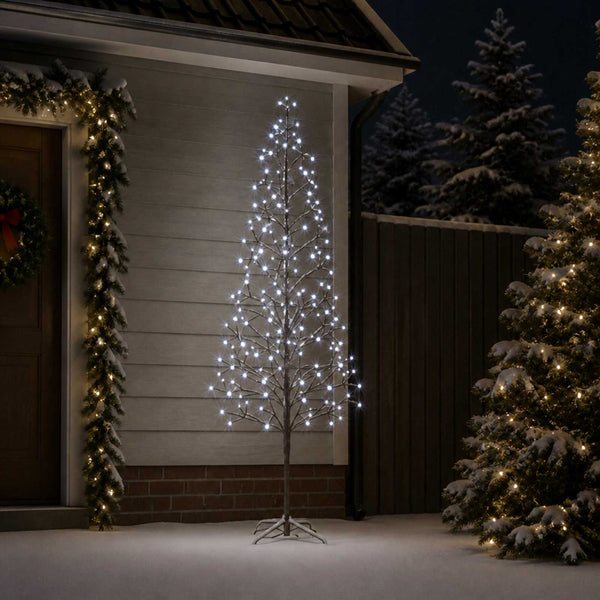 LED-valonauhakuusi Musta 47 x 240 cm Teräs 268 LEDiä