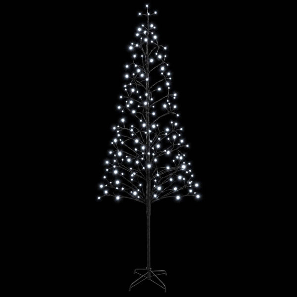 LED-valonauhakuusi Musta 47 x 240 cm Teräs 268 LEDiä