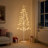 LED-valonauhakuusi valkoinen 18 x 18 x 150 cm Teräs 164 LEDiä