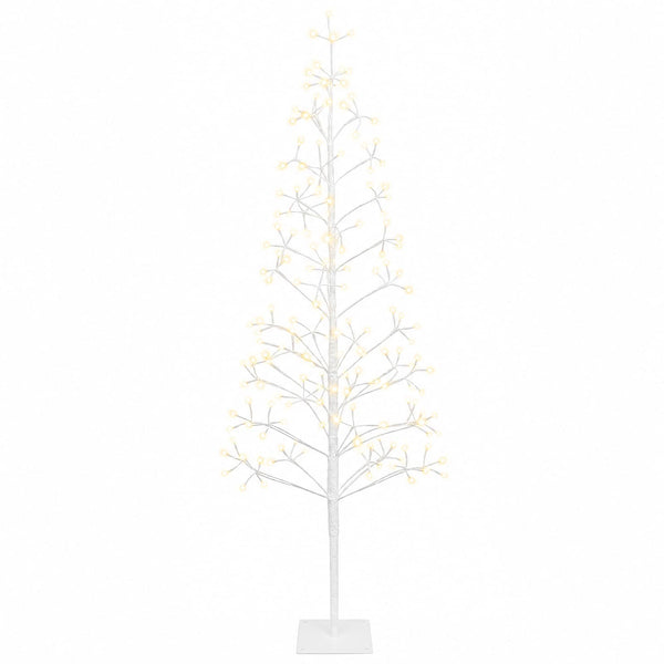 LED-valonauhakuusi valkoinen 18 x 18 x 150 cm Teräs 164 LEDiä