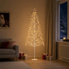 LED-valonauhakuusi valkoinen 20 x 20 x 180 cm Teräs 196 LEDiä