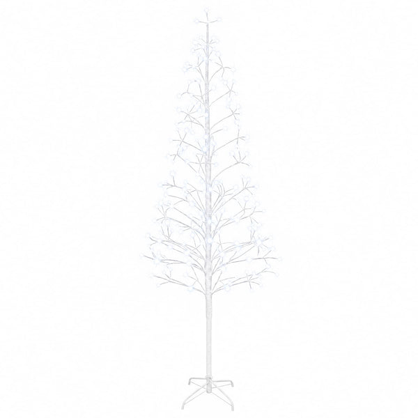 LED-valonauhakuusi valkoinen 47 x 210 cm Teräs 228 LEDiä