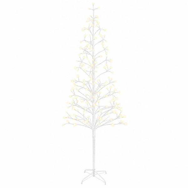 LED-valonauhakuusi valkoinen 47 x 240 cm Teräs 268 LEDiä