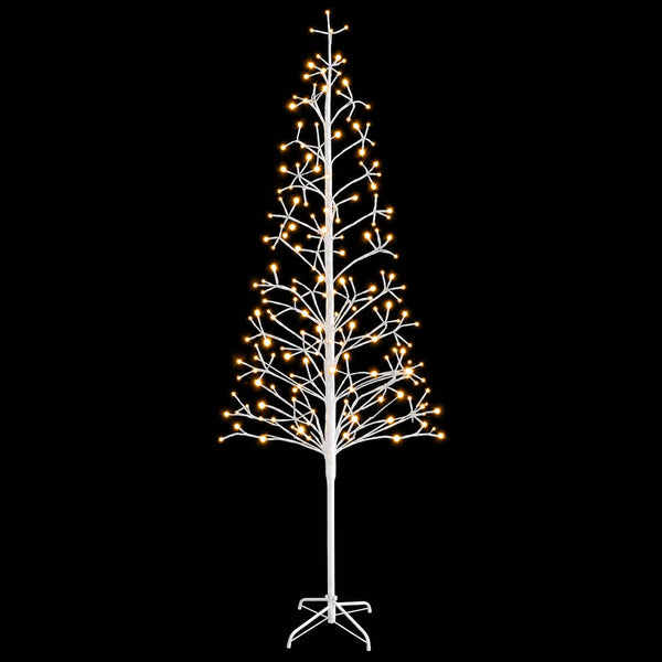 LED-valonauhakuusi valkoinen 47 x 240 cm Teräs 268 LEDiä