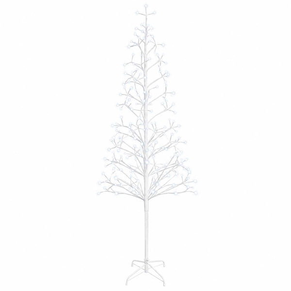 LED-valonauhakuusi valkoinen 47 x 240 cm Teräs 268 LEDiä