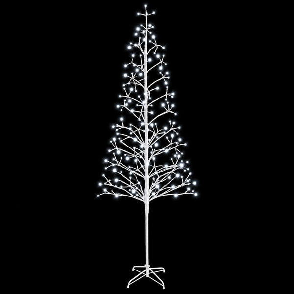 LED-valonauhakuusi valkoinen 47 x 240 cm Teräs 268 LEDiä