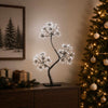 S-muotoinen LED-joulukuusi 2 kpl Musta 18 x 18 x 45 cm Muovi
