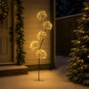 S-muotoinen LED-joulukuusi Musta 20 x 20 x 175 cm Teräs