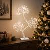 S-muotoinen LED-joulukuusi 2 kpl valkoinen 18 x 18 x 45 cm