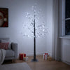 Lumipeitteinen LED-joulukuusi Ruskea 22 x 22 x 150 cm Muovi