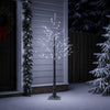 Lumipeitteinen LED-joulukuusi Ruskea 22 x 22 x 150 cm Muovi