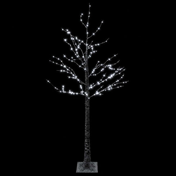 Lumipeitteinen LED-joulukuusi Ruskea 22 x 22 x 150 cm Muovi