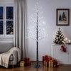 Lumipeitteinen LED-joulukuusi Ruskea 25 x 25 x 210 cm Muovi
