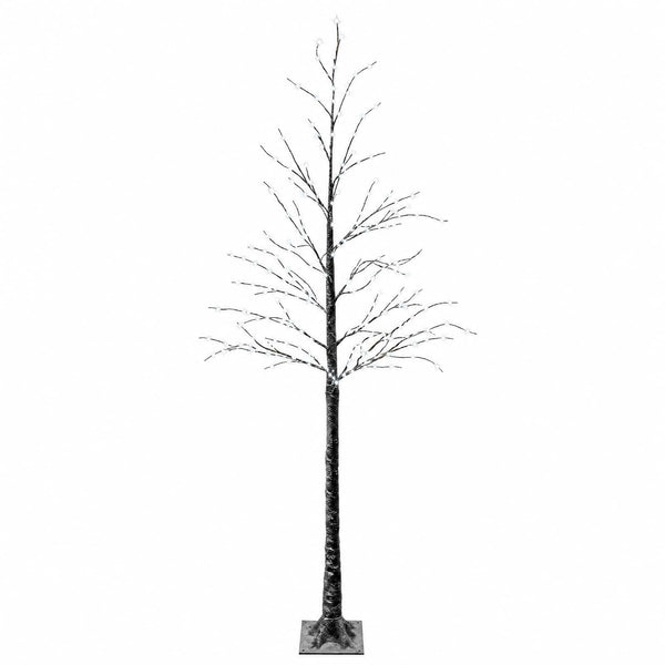 Lumipeitteinen LED-joulukuusi Ruskea 25 x 25 x 210 cm Muovi