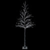 Lumipeitteinen LED-joulukuusi Ruskea 25 x 25 x 210 cm Muovi