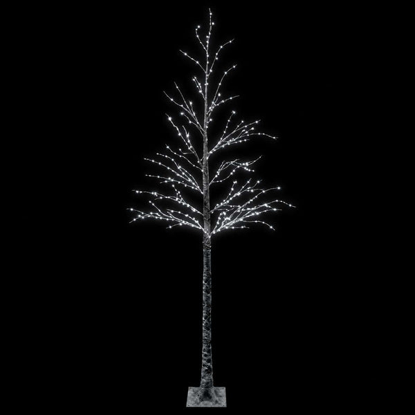 Lumipeitteinen LED-joulukuusi Ruskea 25 x 25 x 210 cm Muovi