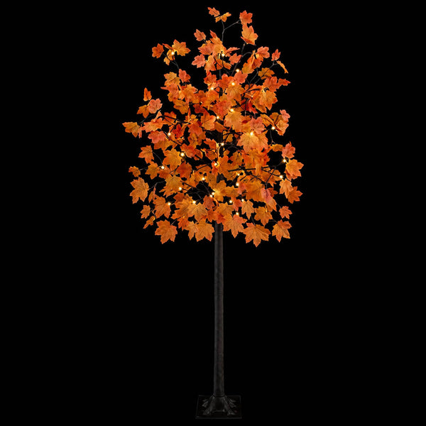 LED-vaahterakoristepuu Ruskea 210 cm Muovi 144 LEDiä