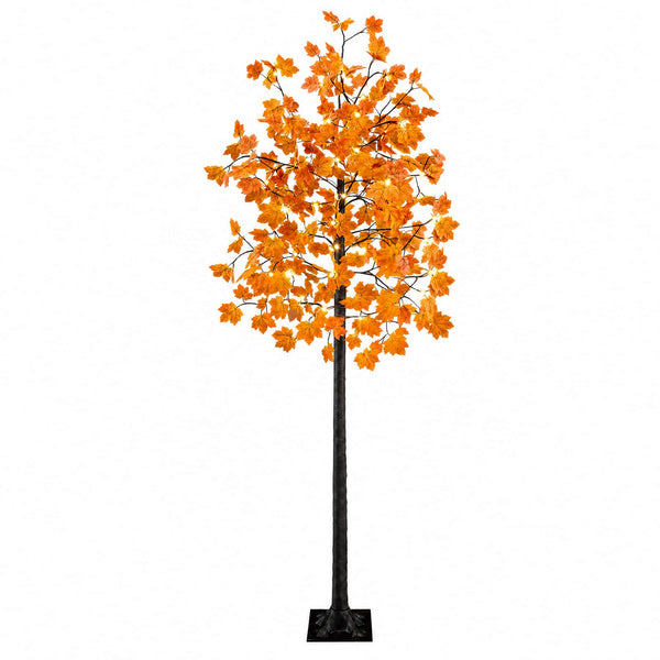 LED-vaahterakoristepuu Ruskea 240 cm Muovi 192 LEDiä
