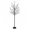 LED-pallovalopuu Musta 18 x 18 x 120 cm Teräs 150 LEDiä