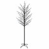 LED-pallovalopuu Musta 47 x 210 cm Teräs 250 LEDiä