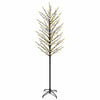 LED-pallovalopuu Musta 240 cm Teräs 280 LEDiä