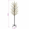 LED-pallovalopuu Musta 240 cm Teräs 280 LEDiä