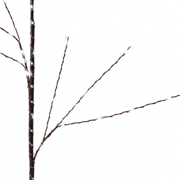 LED-koristeoksa kupari 3 kpl Ruskea 62 cm Teräs 165 LEDiä