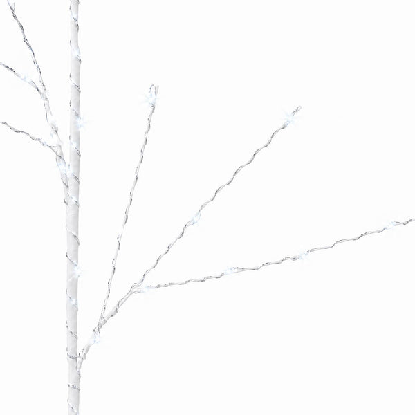 LED-koristeoksa kupari 3 kpl valkoinen 62 cm Teräs 165 LEDiä