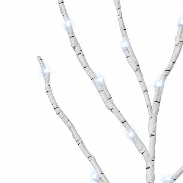 LED-koristeoksa kupari 3 kpl valkoinen 62 cm Teräs 60 LEDiä