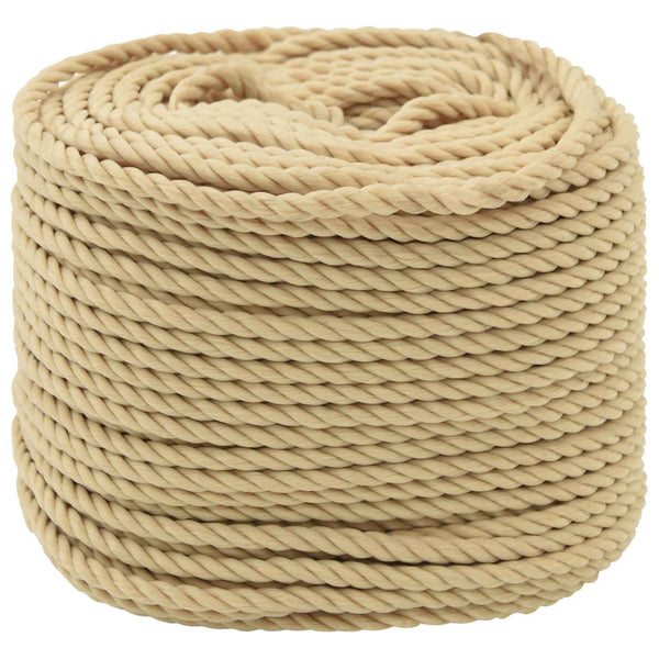 Monikäyttöinen köysi 6 mm 100 m Luonnollinen PP
