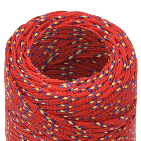 Monikäyttöinen köysi 2 mm 25 m Punainen PP