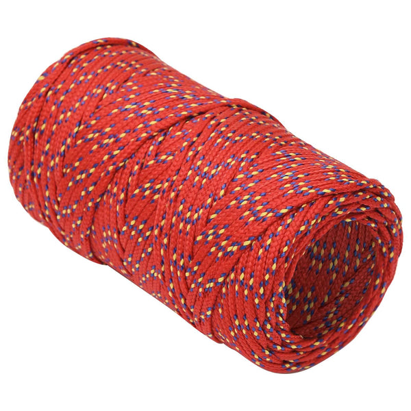 Monikäyttöinen köysi 2 mm 25 m Punainen PP
