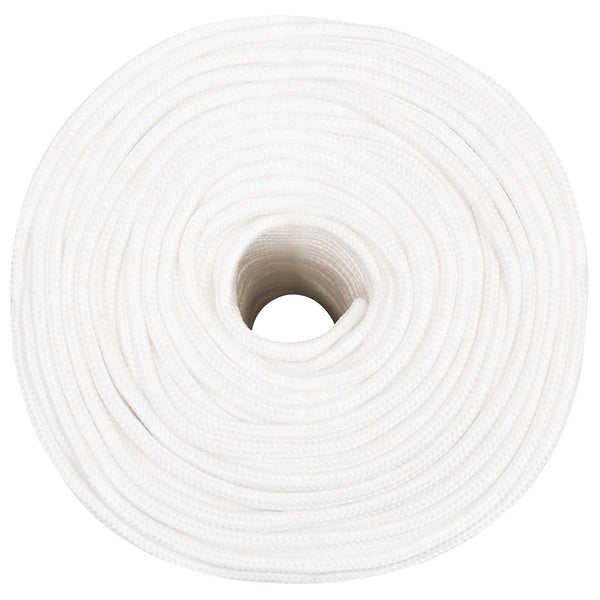 Monikäyttöinen köysi 10 mm 25 m valkoinen PP