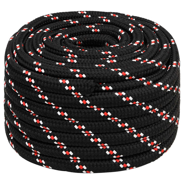 Monikäyttöinen köysi 20 mm 25 m Musta ja punainen PP