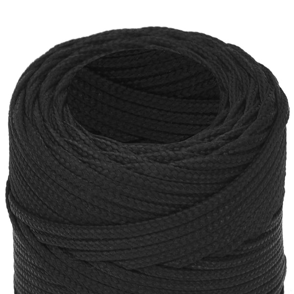 Monikäyttöinen köysi 2 mm 25 m Musta PP 27 kg Enimmäiskuormitus