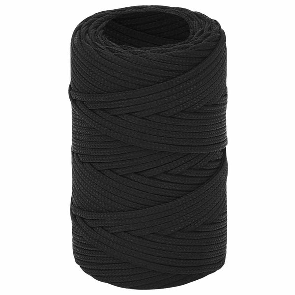 Monikäyttöinen köysi 2 mm 25 m Musta PP 27 kg Enimmäiskuormitus