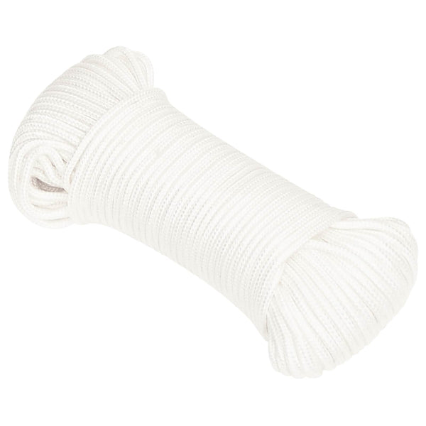 Monikäyttöinen köysi 5 mm 500 m valkoinen PP