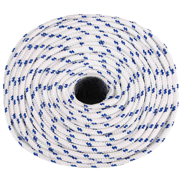 Monikäyttöinen köysi 10 mm 500 m Valkoinen ja sininen PP