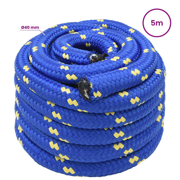 Monikäyttöinen köysi 40 mm 5 m Sininen PP