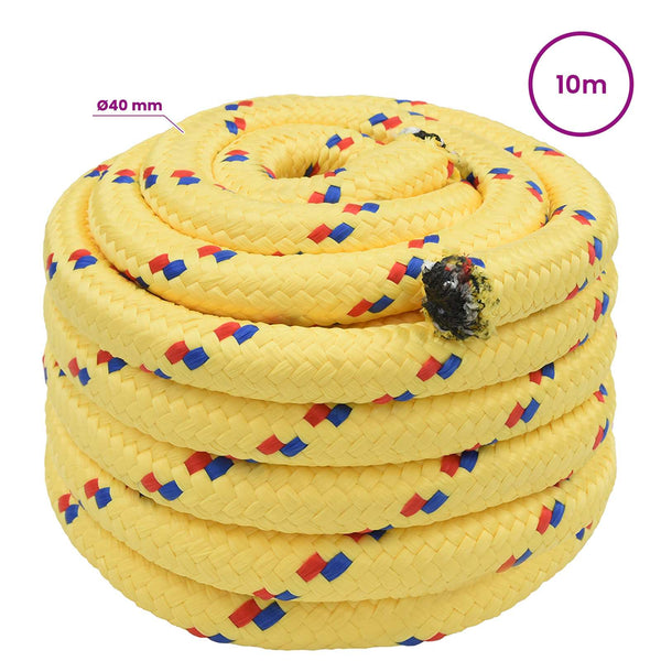 Monikäyttöinen köysi 40 mm 10 m Keltainen PP