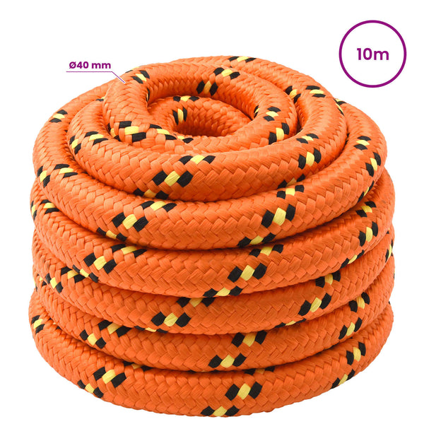 Monikäyttöinen köysi 40 mm 10 m Oranssi PP