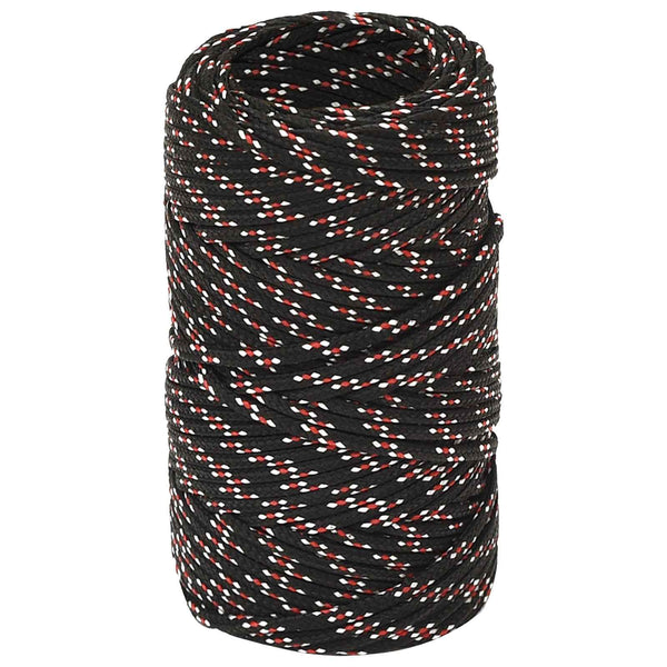 Monikäyttöinen köysi 2 mm 500 m Musta ja punainen PP