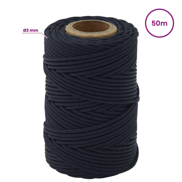Monikäyttöinen yleisköysi 2 mm 50 m Kuningas sininen Polyesteri