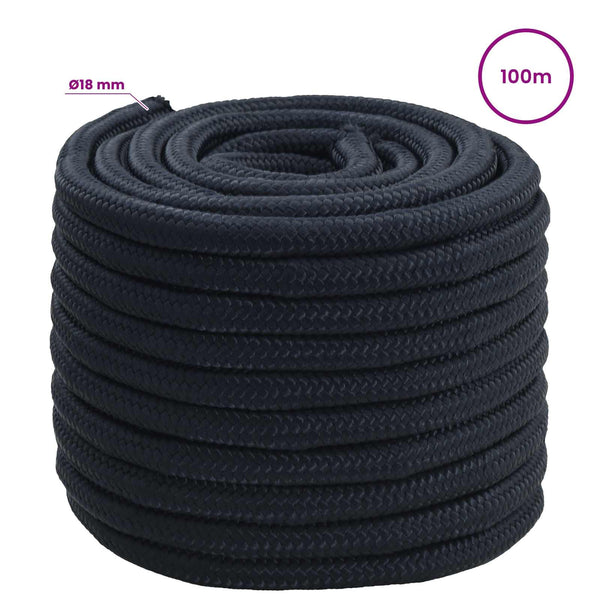 Monikäyttöinen yleisköysi 18 mm 100 m Kuningas sininen
