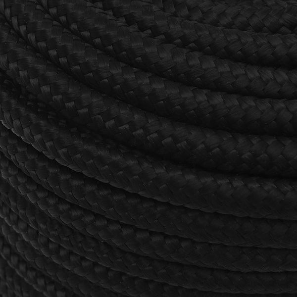 Monikäyttöinen yleisköysi 12 mm 250 m Musta Polyesteri