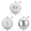 Joulupallon setti XL 15 kpl Hopea Halk. 10 cm Muovi