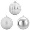 Joulupallon setti XL 9 kpl Hopea Halk. 15 cm Muovi